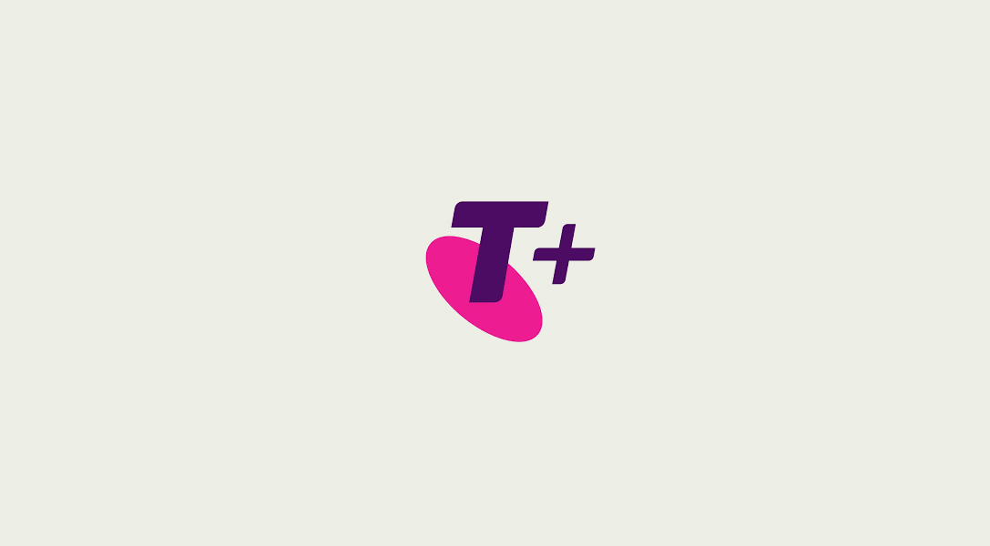 Telstra logo on a sign